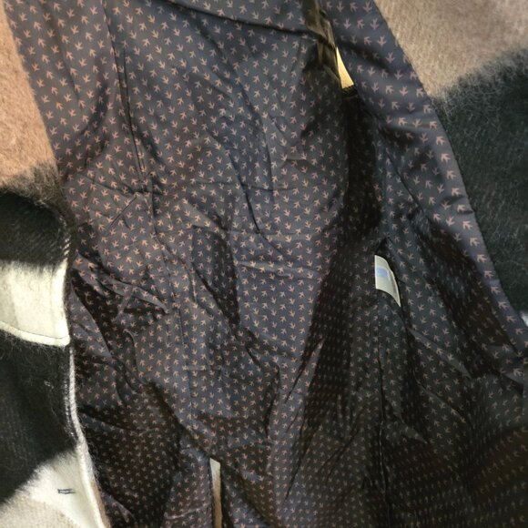 Anthropologie Elevenses Buffalo Plaid Vest Western Blanket Size S - Picture 9 of 11